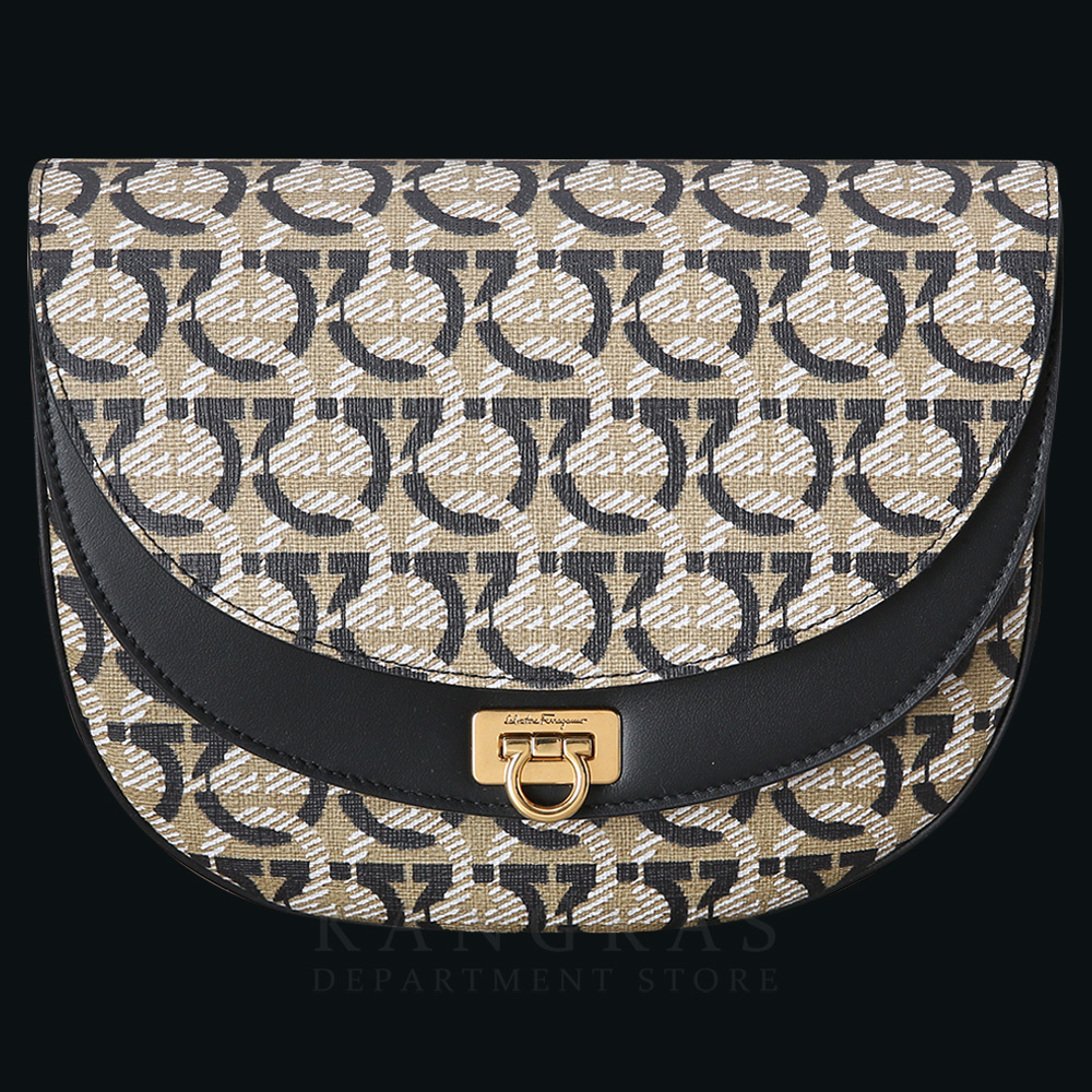 FERRAGAMO(USED)페레가모 21H986 간치니 PU 스몰 숄더백